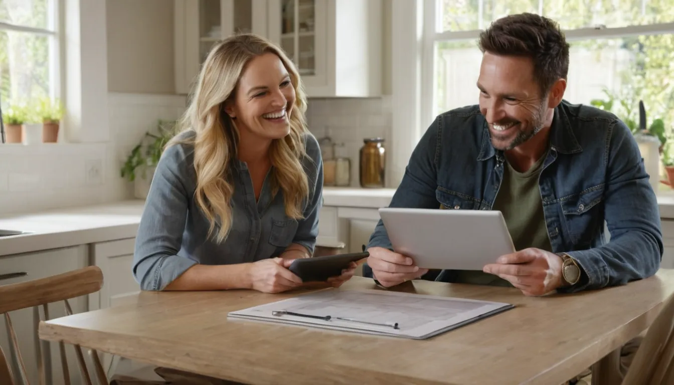 A homeowner reviewing a written estimate with a provider in the Woodside area